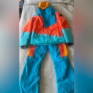 Obermeyer Girls Ski Set: Jacket and Snowpants 10-12 LIKE NEW